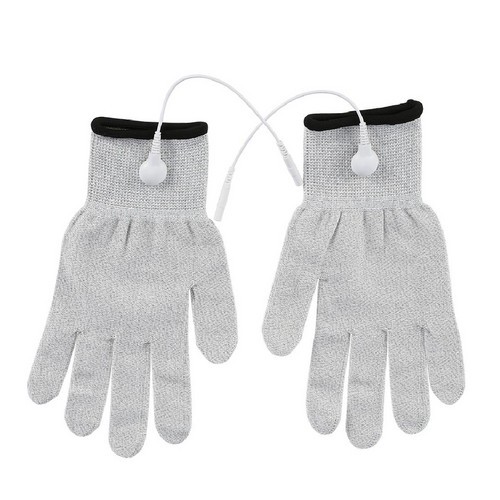 Silver Fiber Conductive Gloves for Rehabilitation Therapy Electrotherapy Gloves