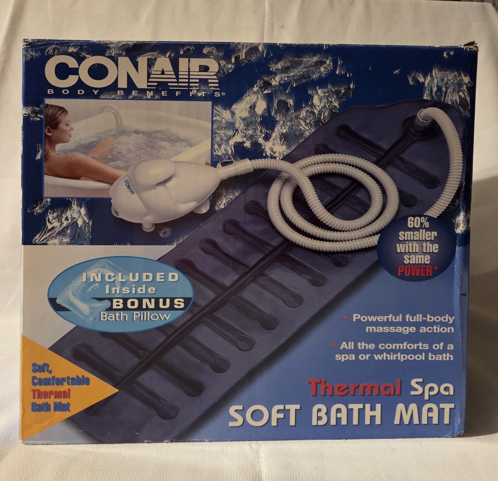 Conair Body Benefits Thermal Spa Soft Bath Mat MBTS2NW for Home Whirlpool Bath