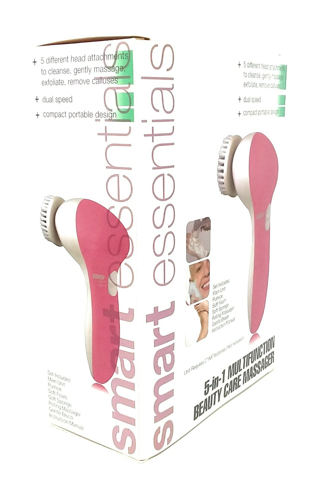 5 in 1 Multifunction Beauty Care Massager Compact Portable Dual Speed