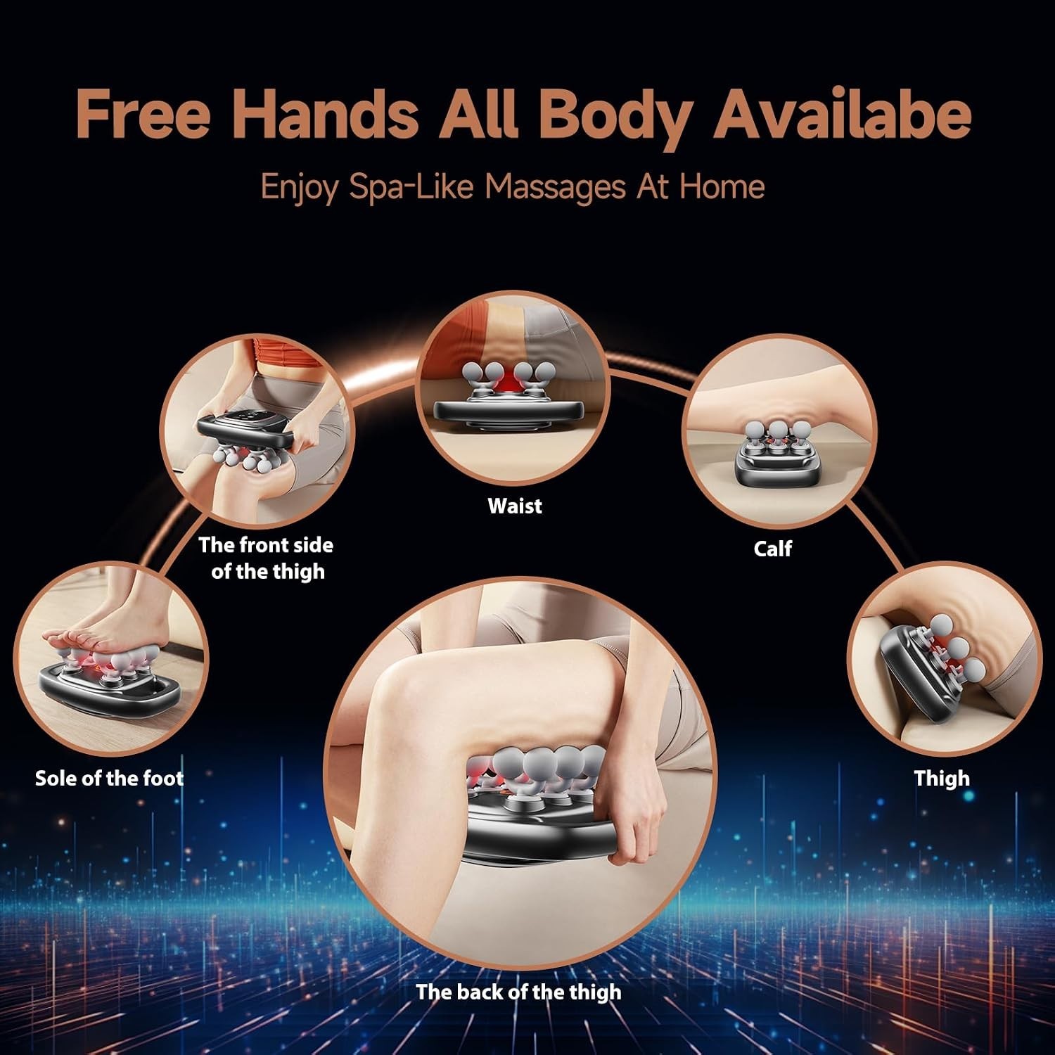 12 Head Electric Deep Tissue Massage Gun with 3 Modes and 30 Intensity Levels