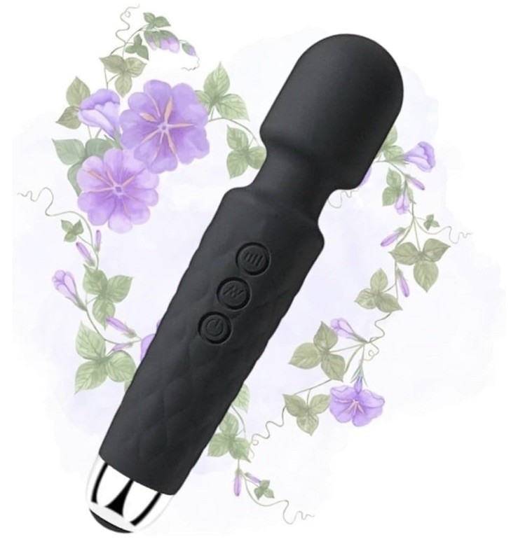 2 Pack Handheld Massager Vibrator Rechargeable Speed Wand Massage Vibrating