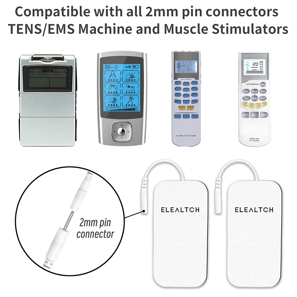 1/4x Tens Machine Electrode Pad Self-adhesive for Massagers Reusable Health Care