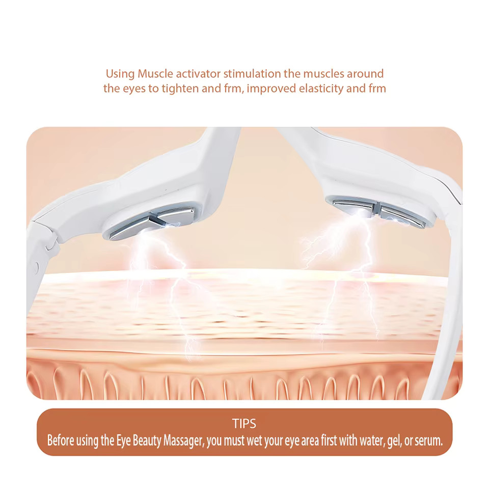 3D Eye Massager, Relaxing Eye Massager for Fatigue Relief, Dark Circle Care a…