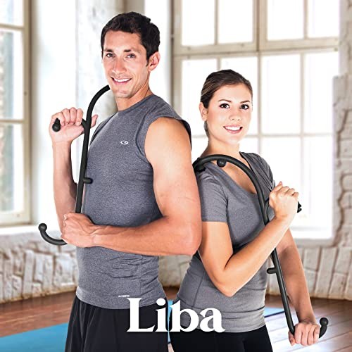 LiBa Back and Neck Massager – Trigger Point Massage Tool for Pain Relief