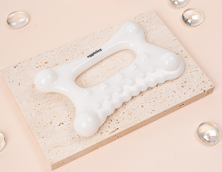 Body Gua Sha Massager Ceramic Scraper for Face Calf Scalp Neck Lymph