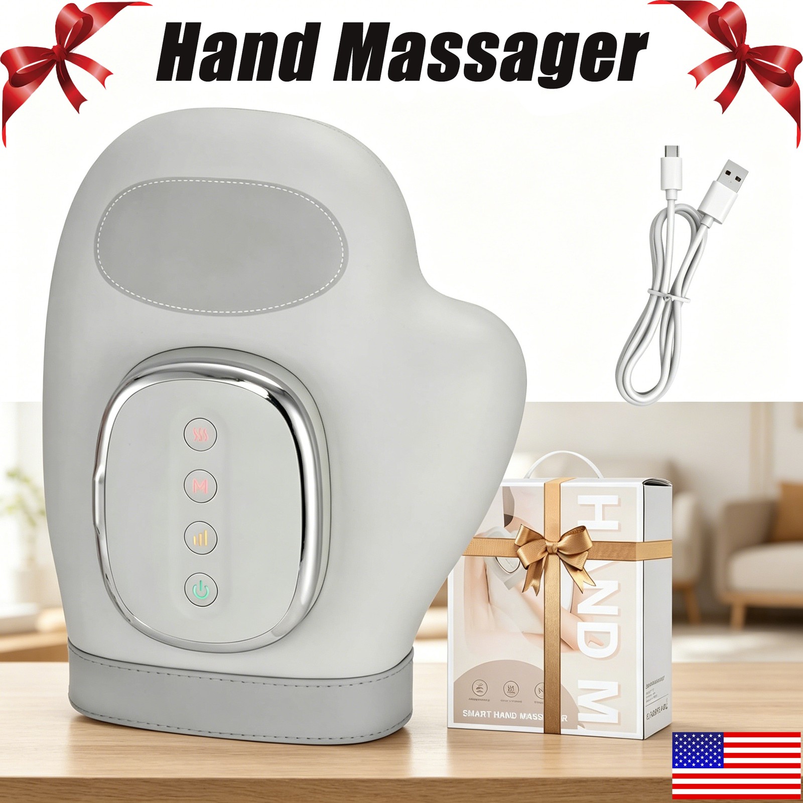 Hand Massager with Heat and Compression,Heated Hand Massager for Arthritis,NEW,m