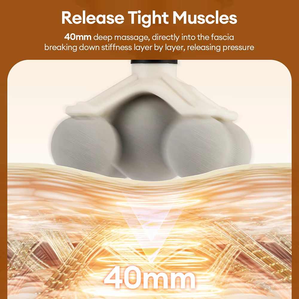 11-IN-1 Electric Massage Gun/99 Level Powerful Fascia High Frequency Vibration