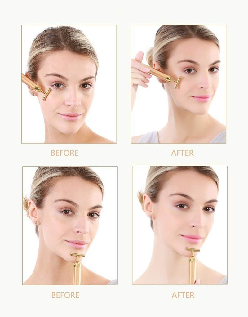 Facial Sculpting Bar Electric Face Massager Skin Toning Lifting Anti Aging Beaut