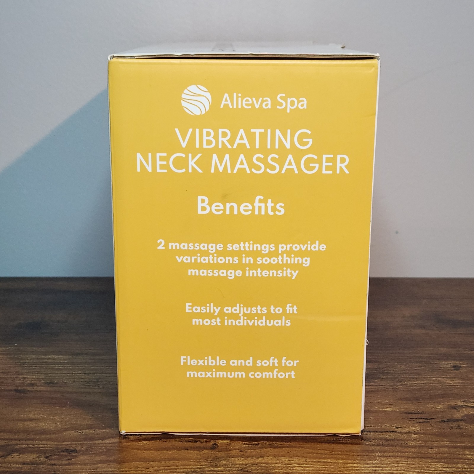 Alieva Spa Vibrating Neck Massager Ultra Soft Plush Adjustable