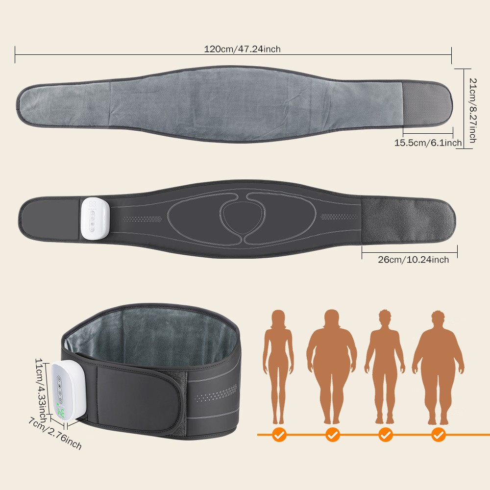 Airbag Compression Waist Massage Belt Lumbar Support for Lower Back Pain Relief