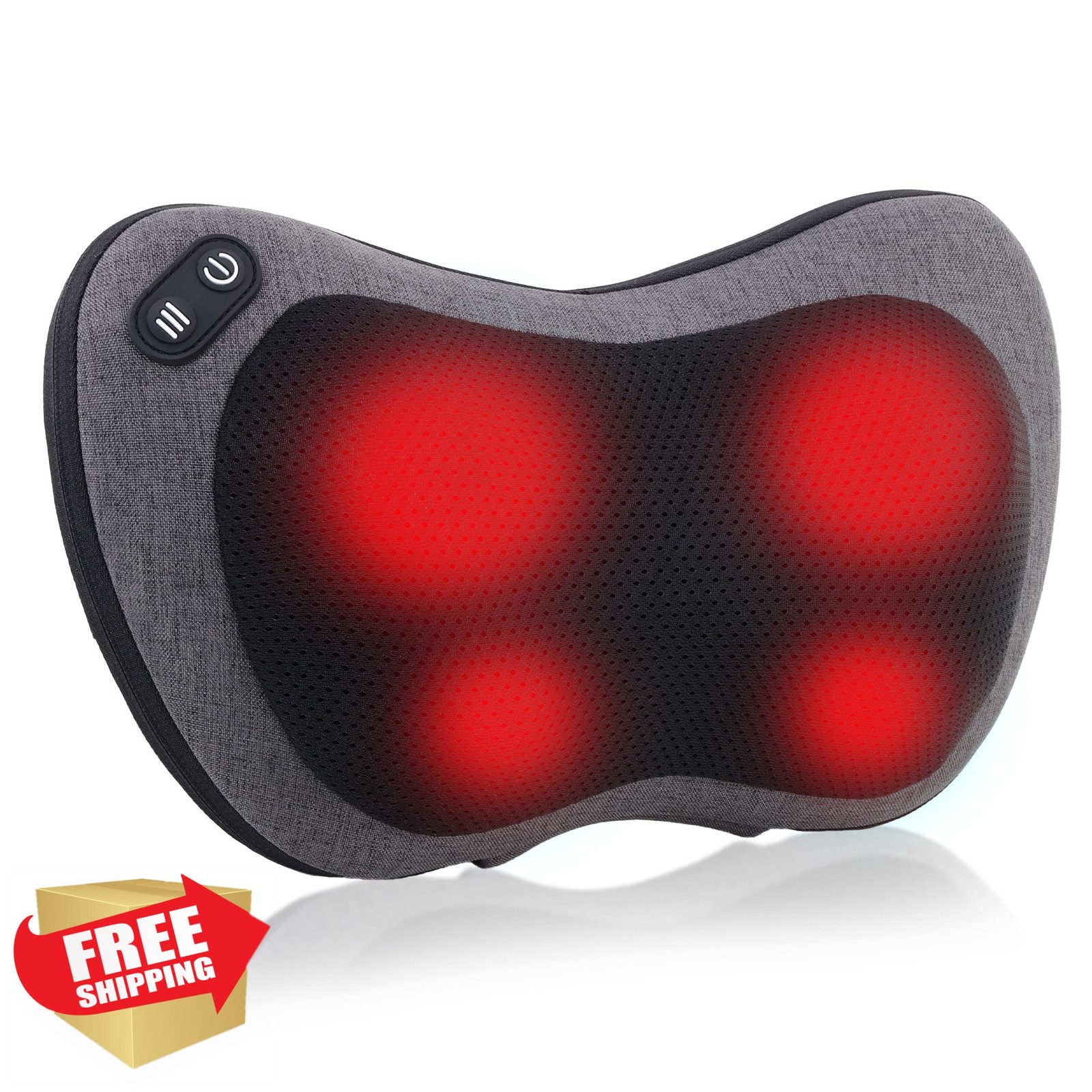 GAXEZO Grey Neck Back Massager Heat