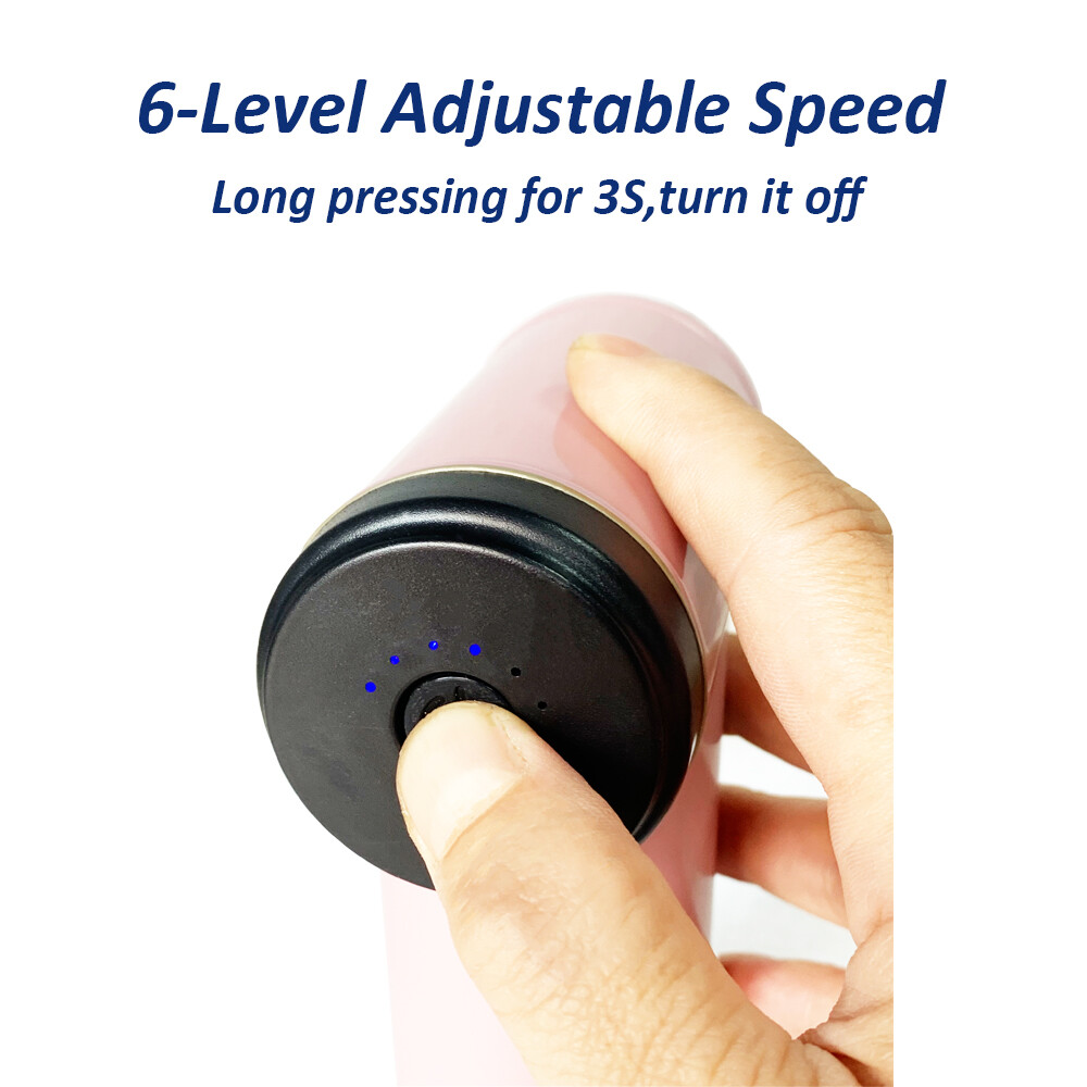 Pink Massage Gun Deep Tissue Percussion Massager Gun Muscle Vibrating Relaxing