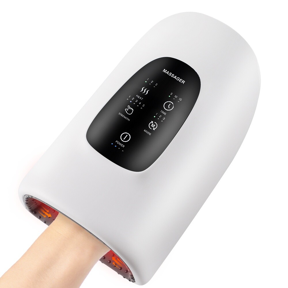 Cordless Hand Massager with Heat and Compression for Arthritis and Carpal Tunnel