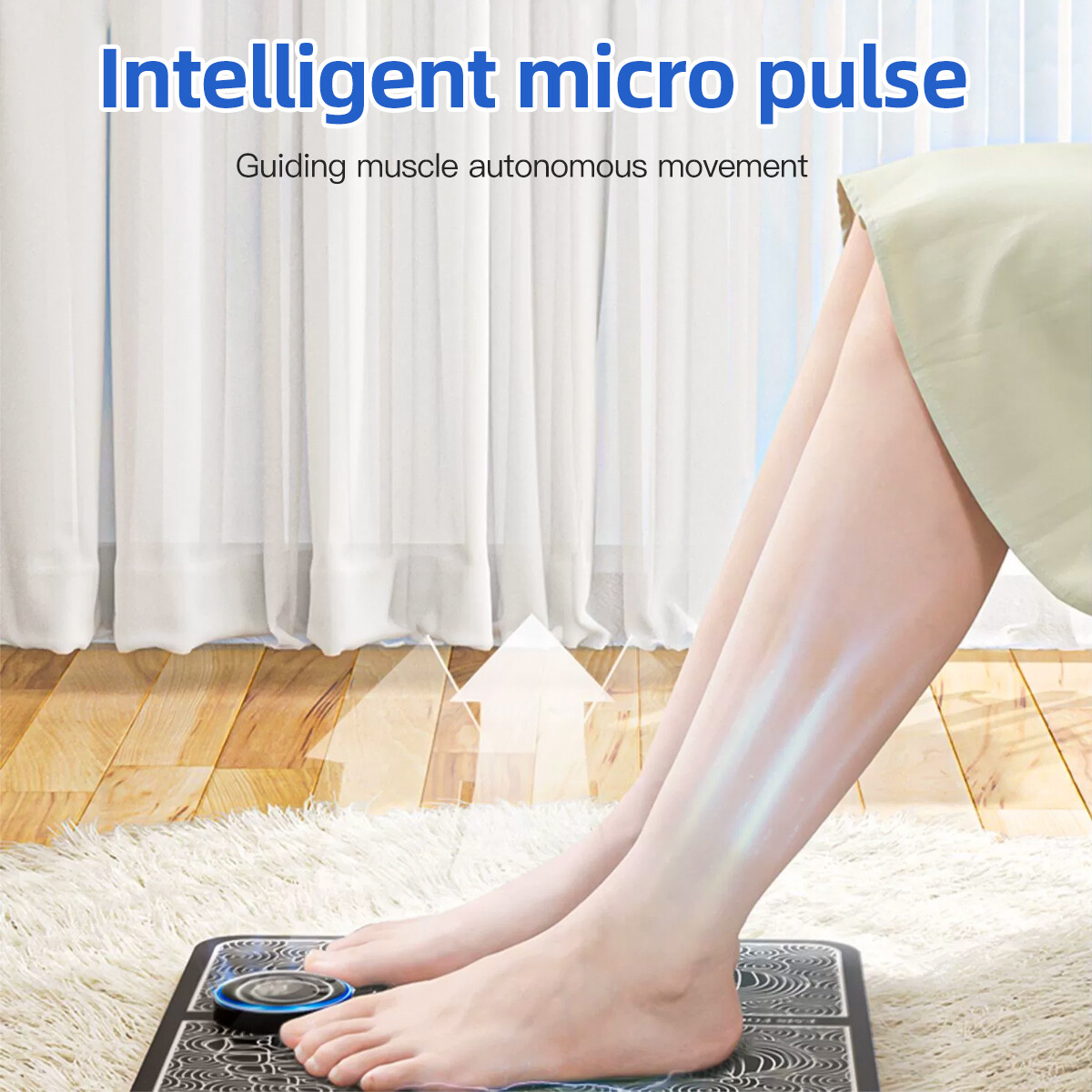 Electric Foot Neck Massager Pad Blood Circulation Muscle Stimulator Mat 19 Level