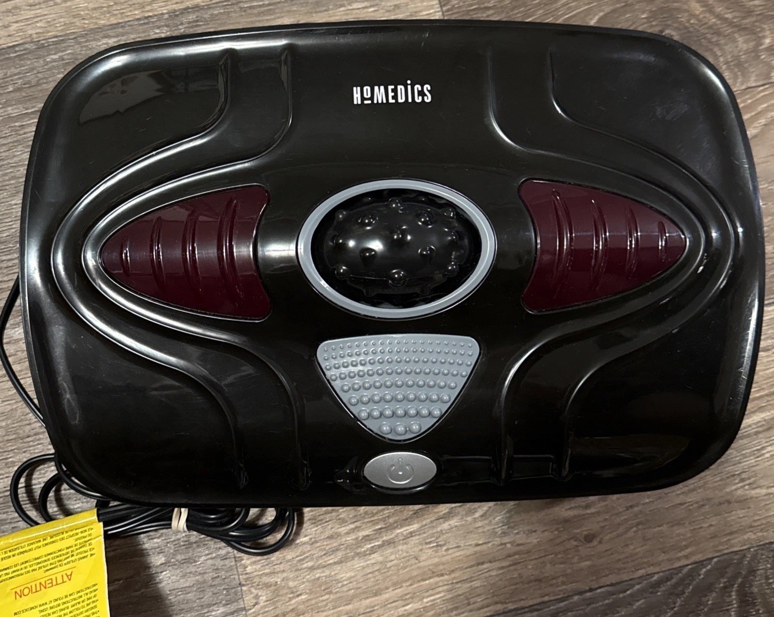 Homedics Soothe Foot Massage Vibration Mild Heat FMV-400HJ-BK Black WORKS TESTED