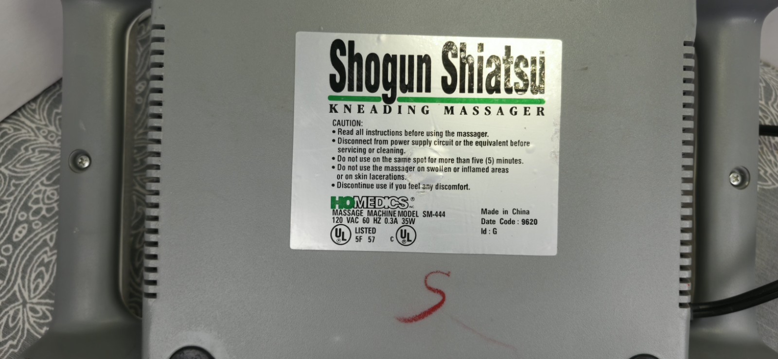 Homedics Shogun Shiatsu Kneading Neck & Body Massager SM-444
