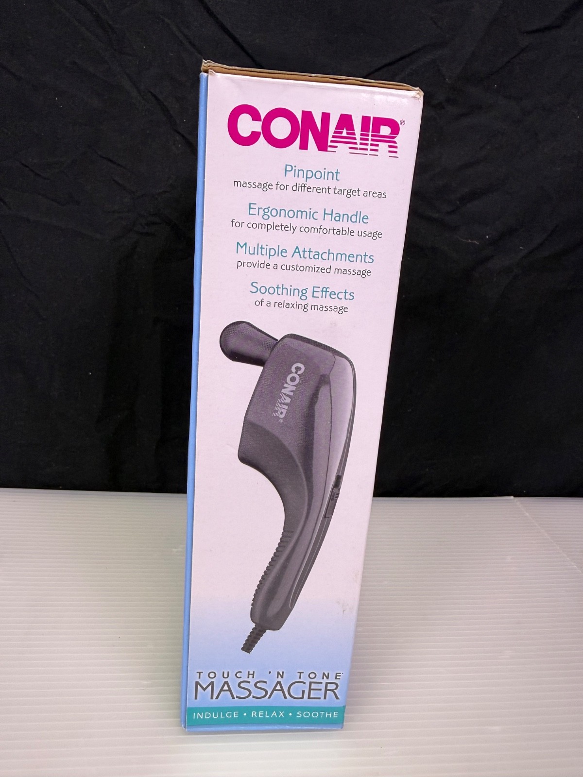 Conair Touch N Tone Body Massager Acupressure Scalp Muscle Soft Touch NEW Black