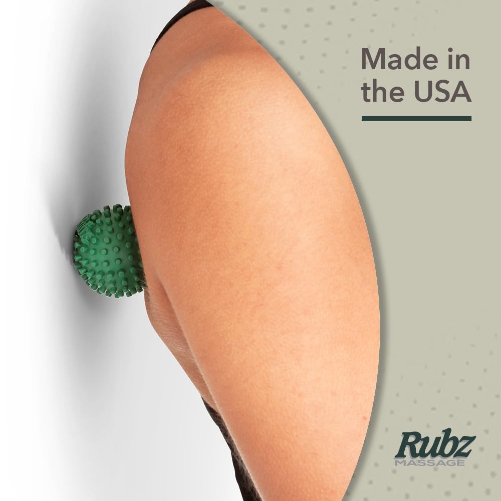 Due North Foot Rubz Hand & Back Massage Ball – 1 Count (Pack of 1), Green