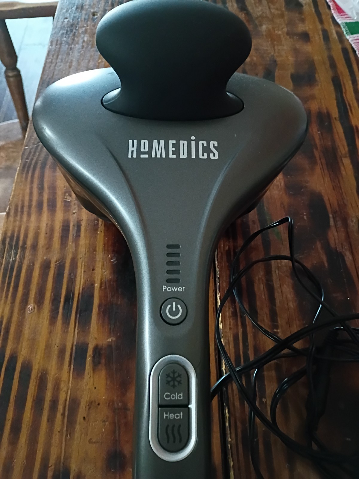 HoMedics Dual Temp Percussion Pro Hot & Cold Massager HHP-500H Handheld Electric