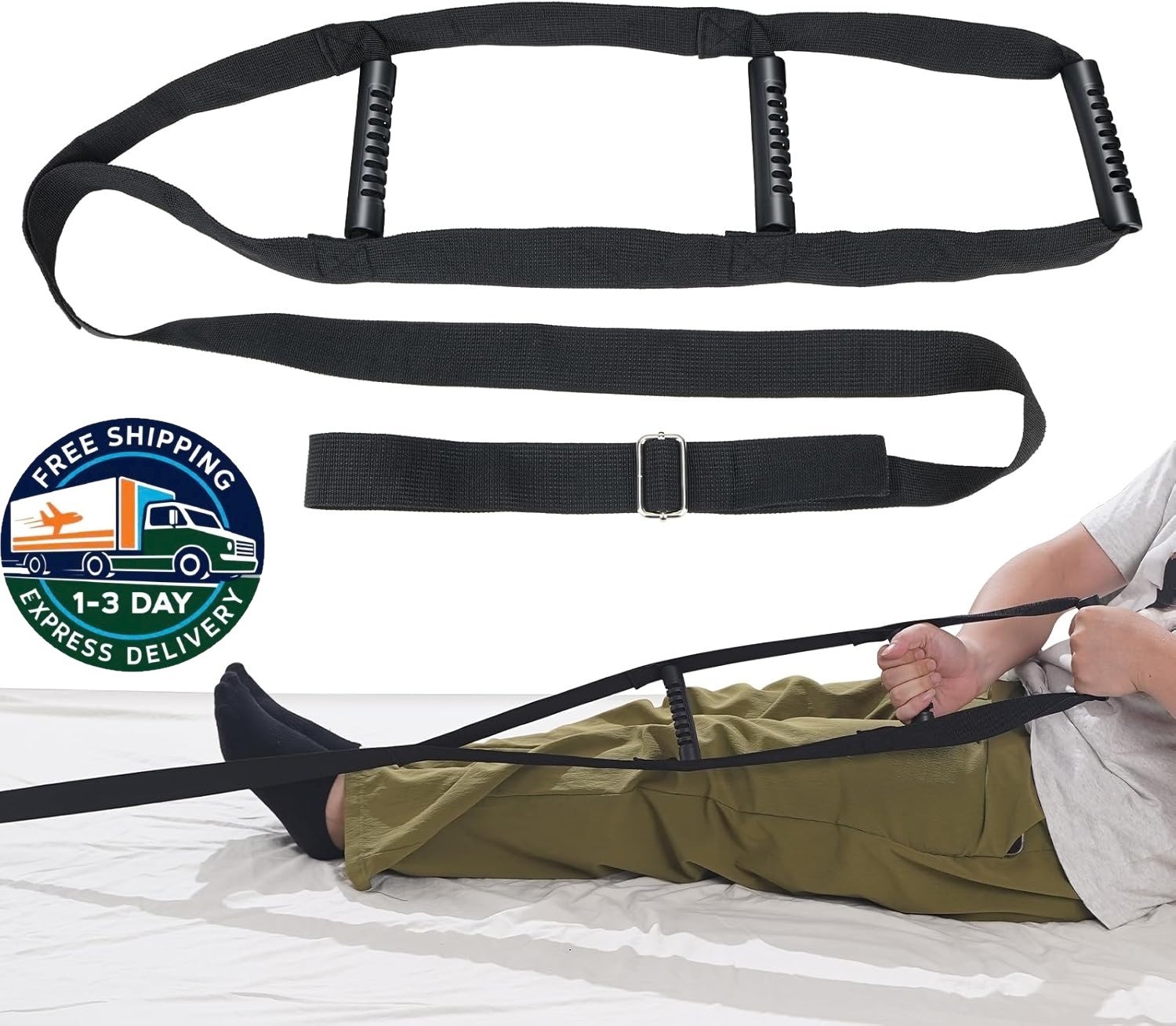 Escalera de cama negra con tirador – Dispositivo de asistencia para sentarse