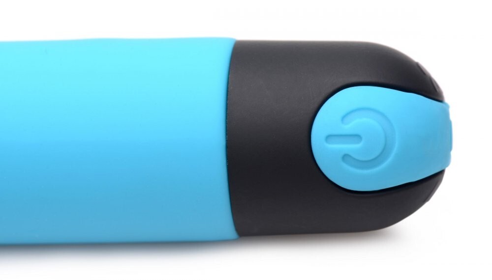 10X Silicone Vibrating Personal Massager USB Rechargeable Blue Bang! Travel Frie