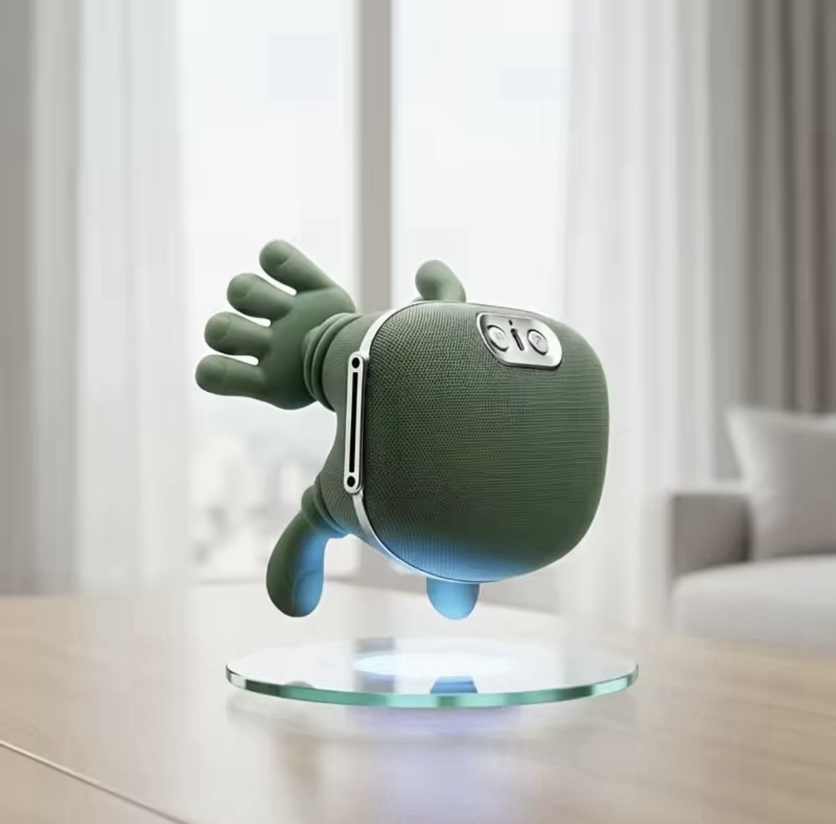 Green Heated Handheld Body Massager for Neck, Back, Waist, Abdomen, Leg
