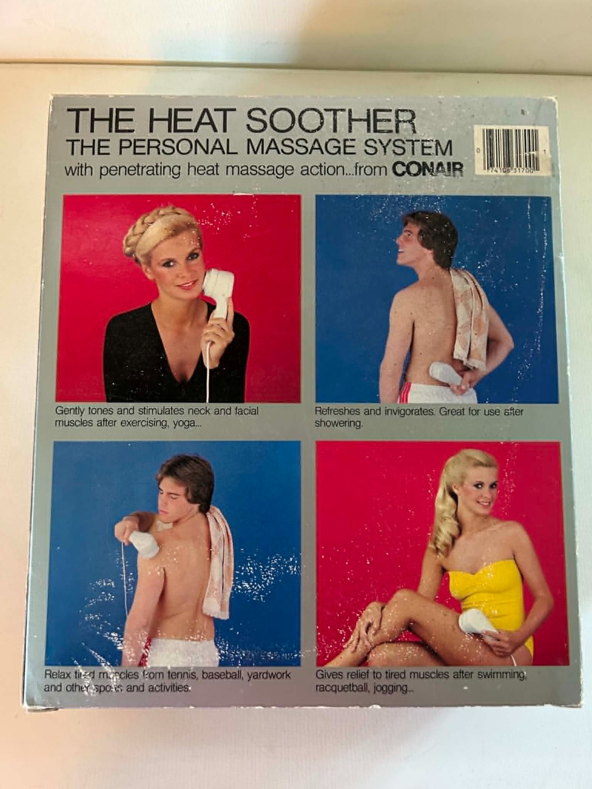 Vintage Conair Heat Soother Personal Massager 4 Attachments ORIGINAL Box WORKS