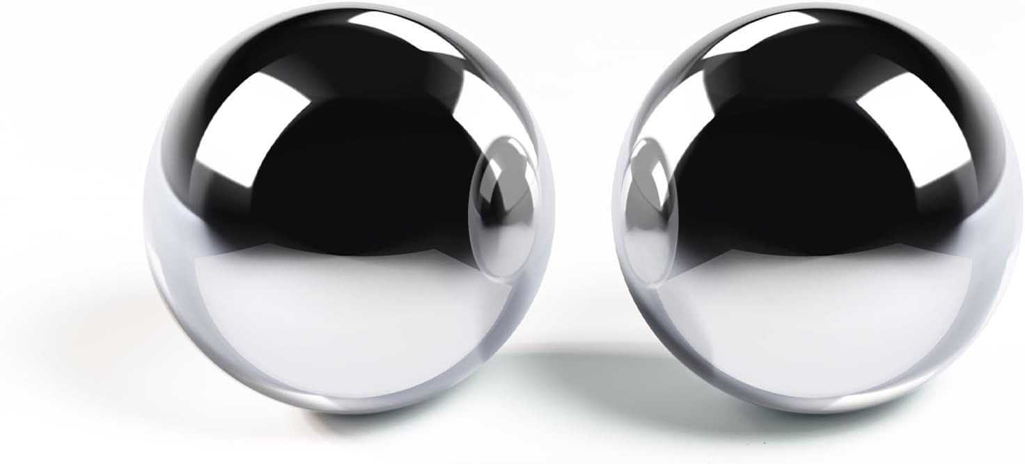 1.5-inch Stainless Steel Chiming Baoding Balls – Hand Exercise & Meditation B…