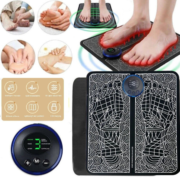 EMS Foot Massager Electric Deep Reshaping Kneading Muscle Leg Pain Relax Machine