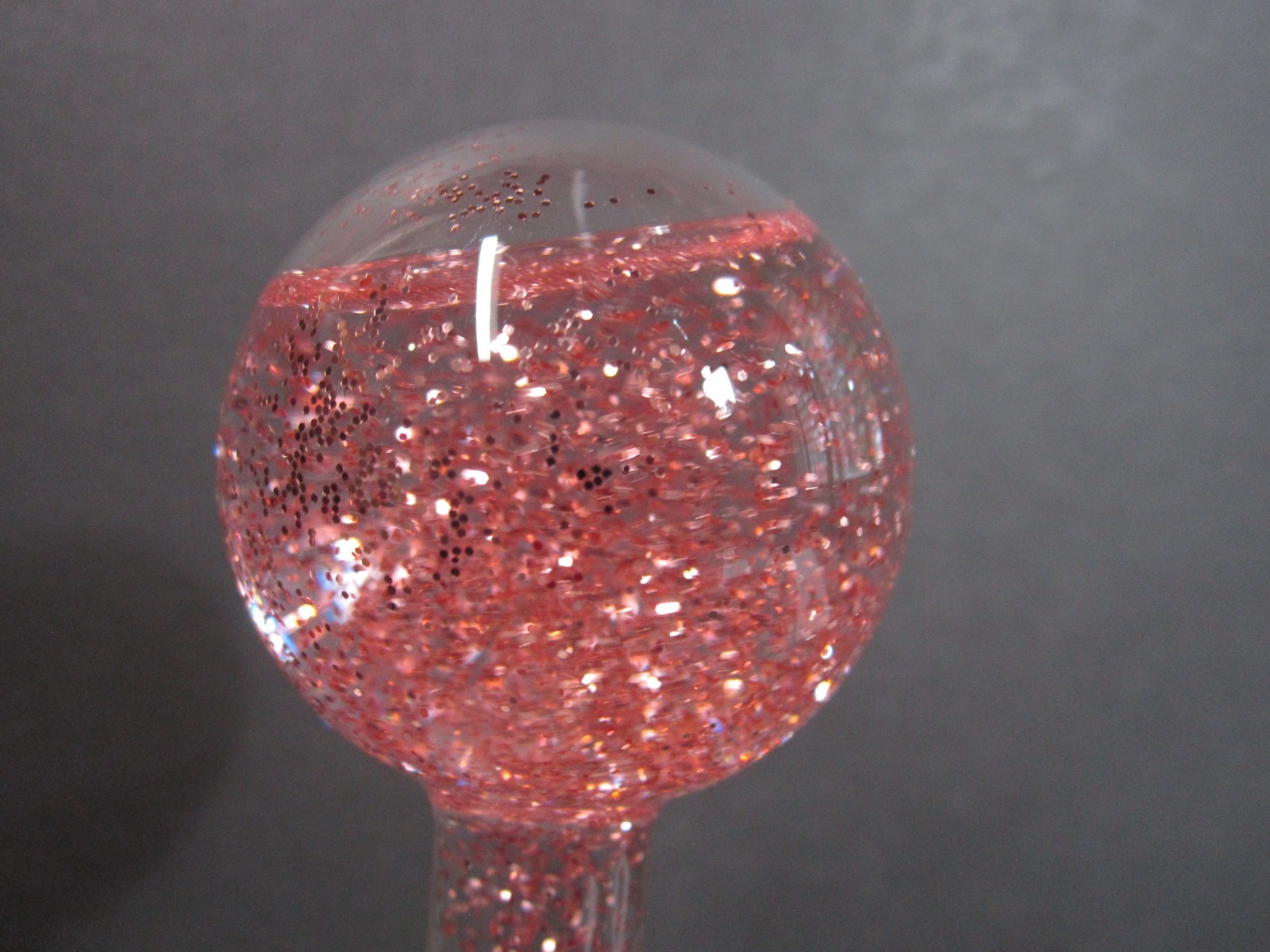 Skin Medica Cooling Sphere Pink Glitter Facial Massager NEW Glass Puffy Reducer