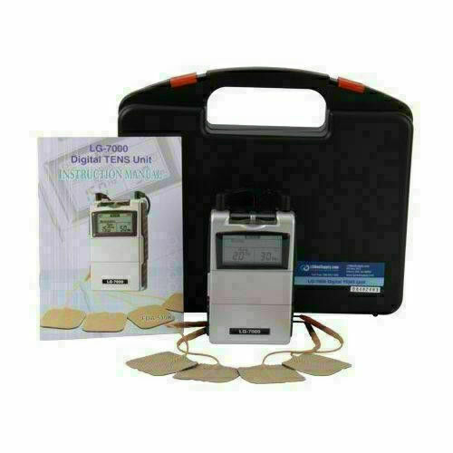 TENS 7000 Digital Pain Management Unit Back Pain Relief, 4 Electrodes/Unit Pads