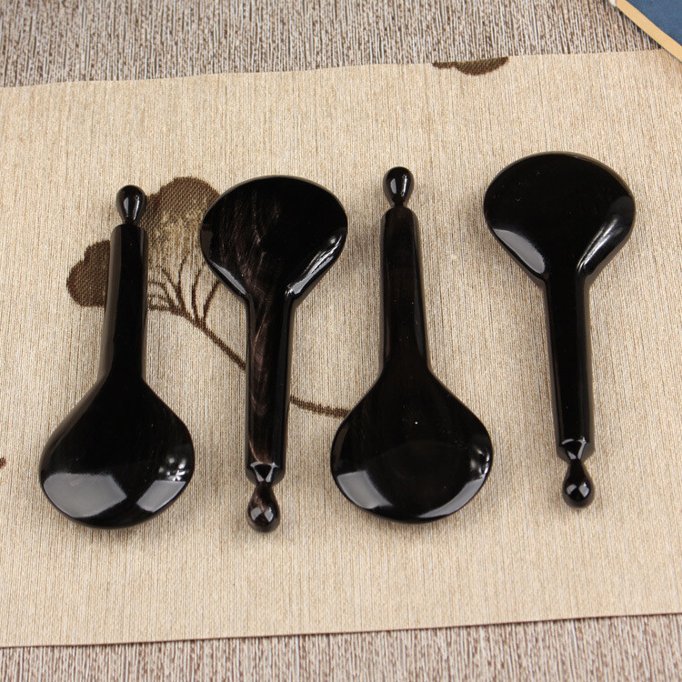 Natural Gua Sha Tool Black Buffalo Horn Facial Gua Sha Tools Acupuncture Point