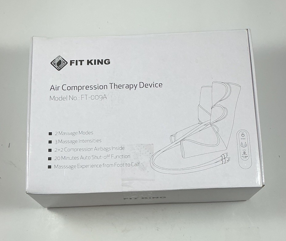 New Fit King Air Compression Leg Massager Ft-009A Items Sealed Green