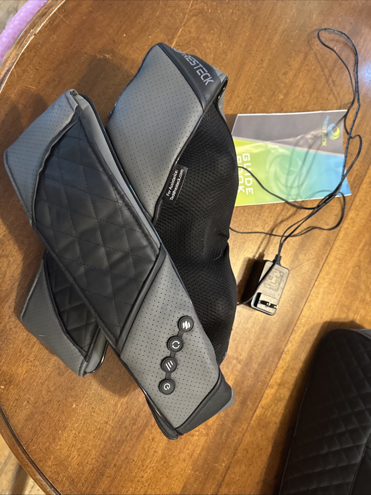 Resteck Shiatsu Massager for Neck and Back, Heat, Adjustable Levels Works Great!