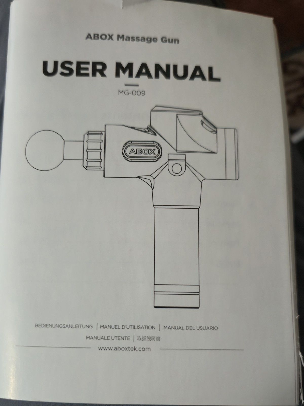 ABOX Massage Gun MG-009 W/Attachments And Case