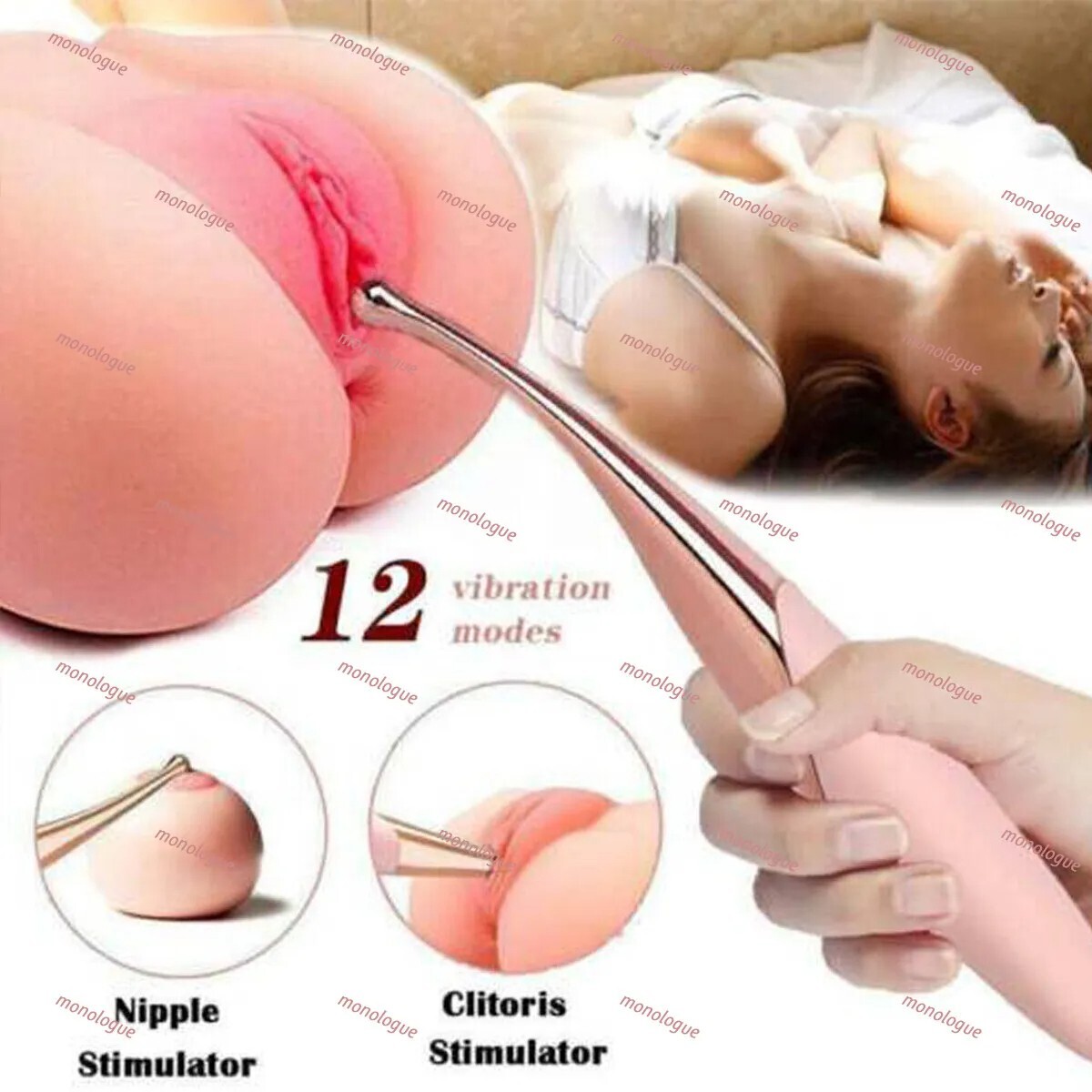 Honey Bean Products Toy Vibe Device- Waterproof Wand Massager Toys & Games