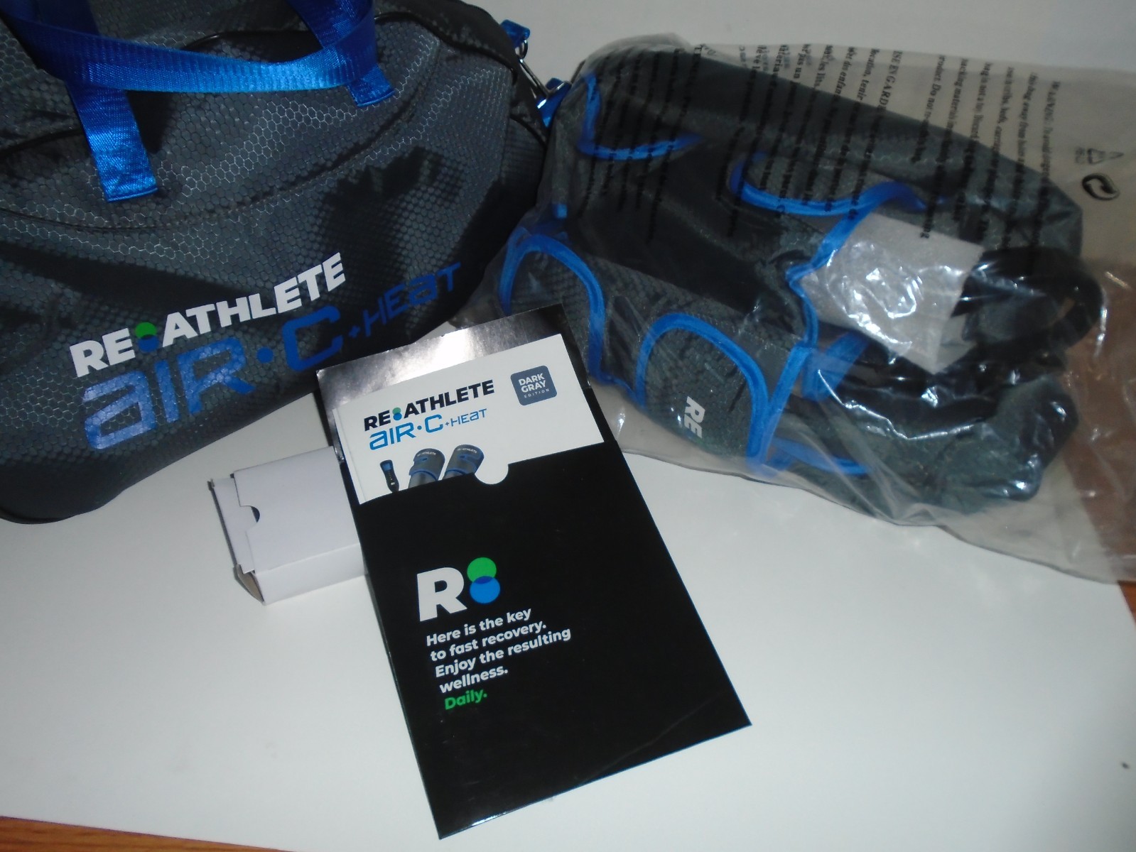 Reathlete Airc Leg Massager Dark Gray Edition New W/Carry Bag