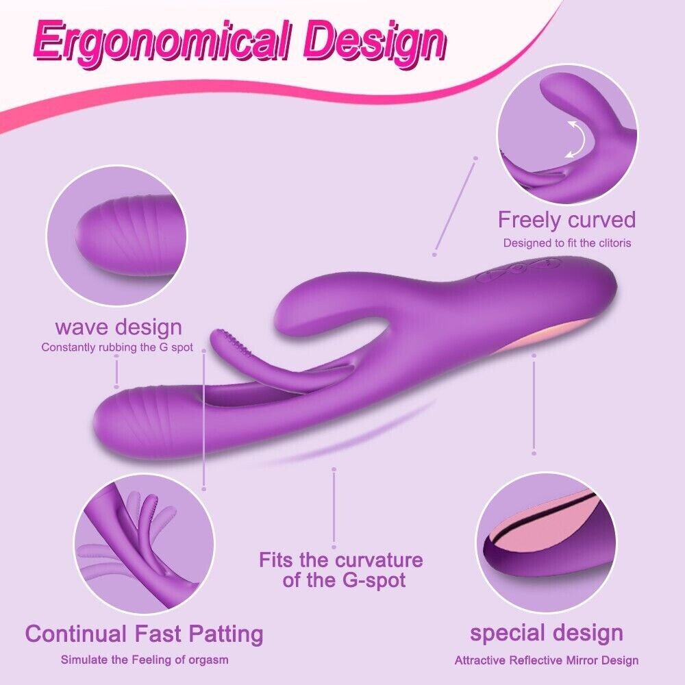 3in1-Massager-Flapping-Mapping-Rechargeable-Handheld Massager-Vibrator-for-Women