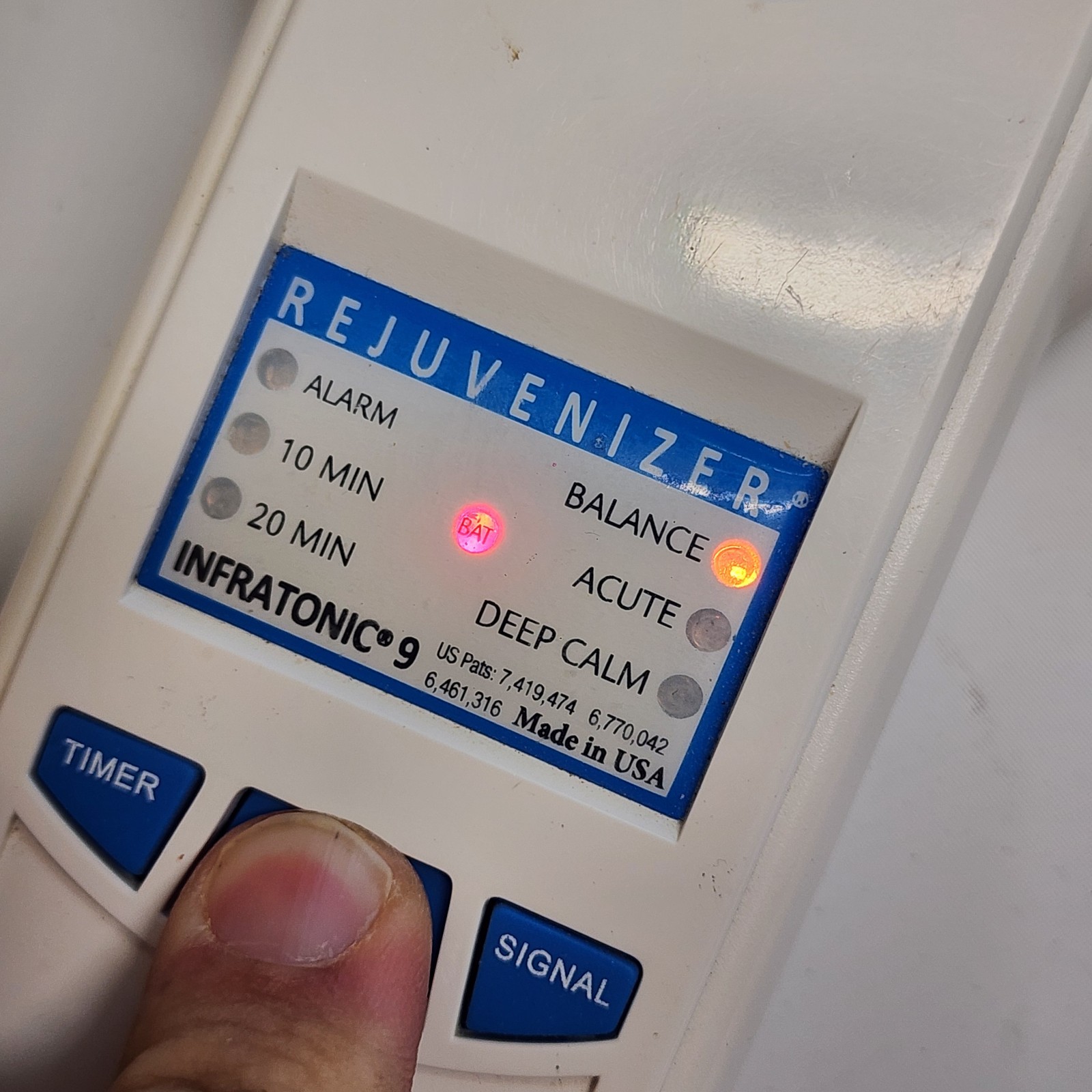 Sound Vitality Rejuvenizer Infratonic 9 Pain Management Parts Only Bad Battery