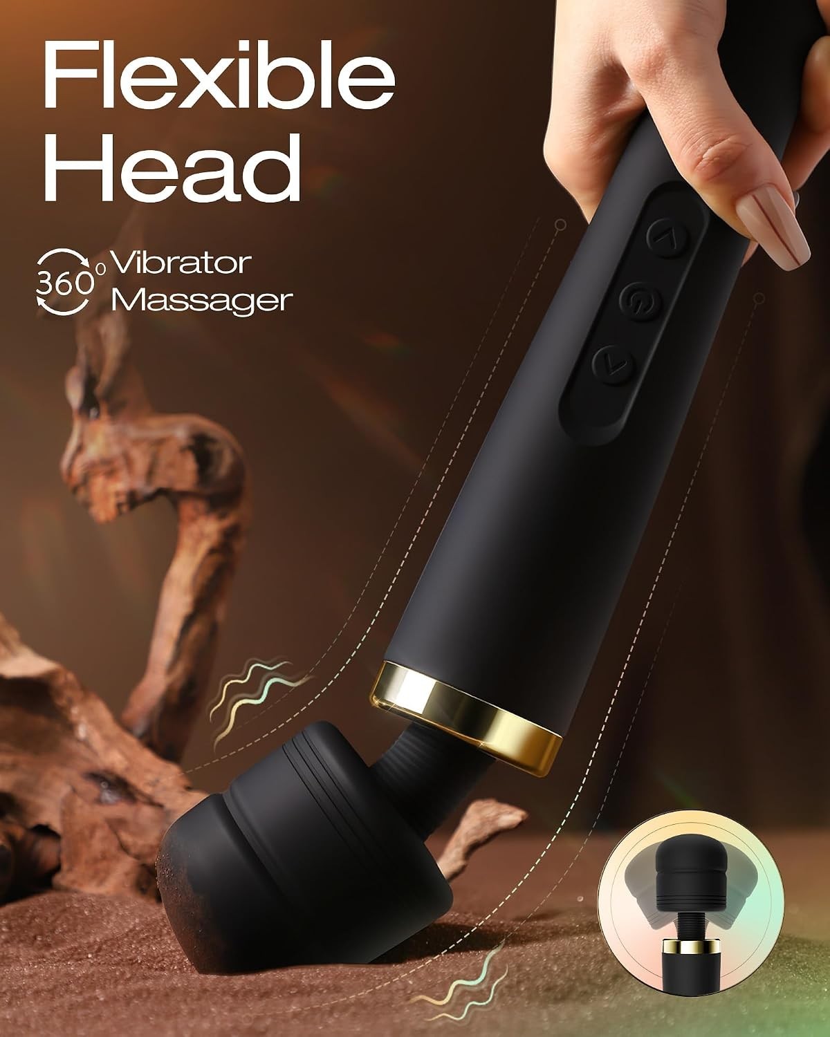 AI Sync App Controlled Massager for Personalized Vibrating Massage Experience