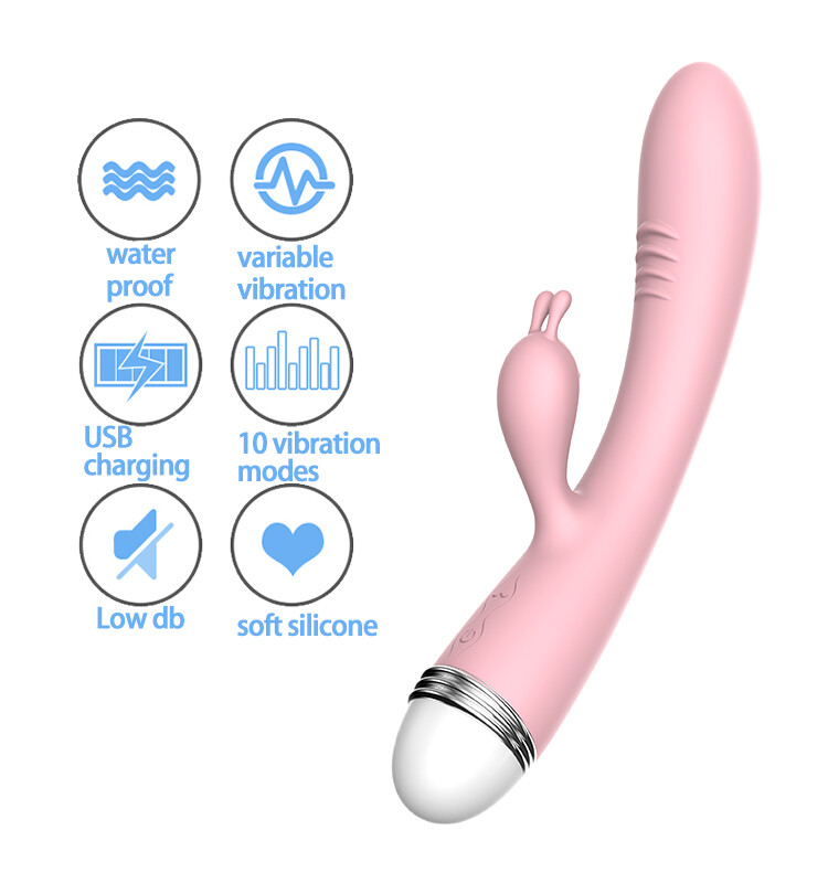 10 Vibration Mode Massager Powerful MultiSpeed Women Toy Rechargeable Waterproof