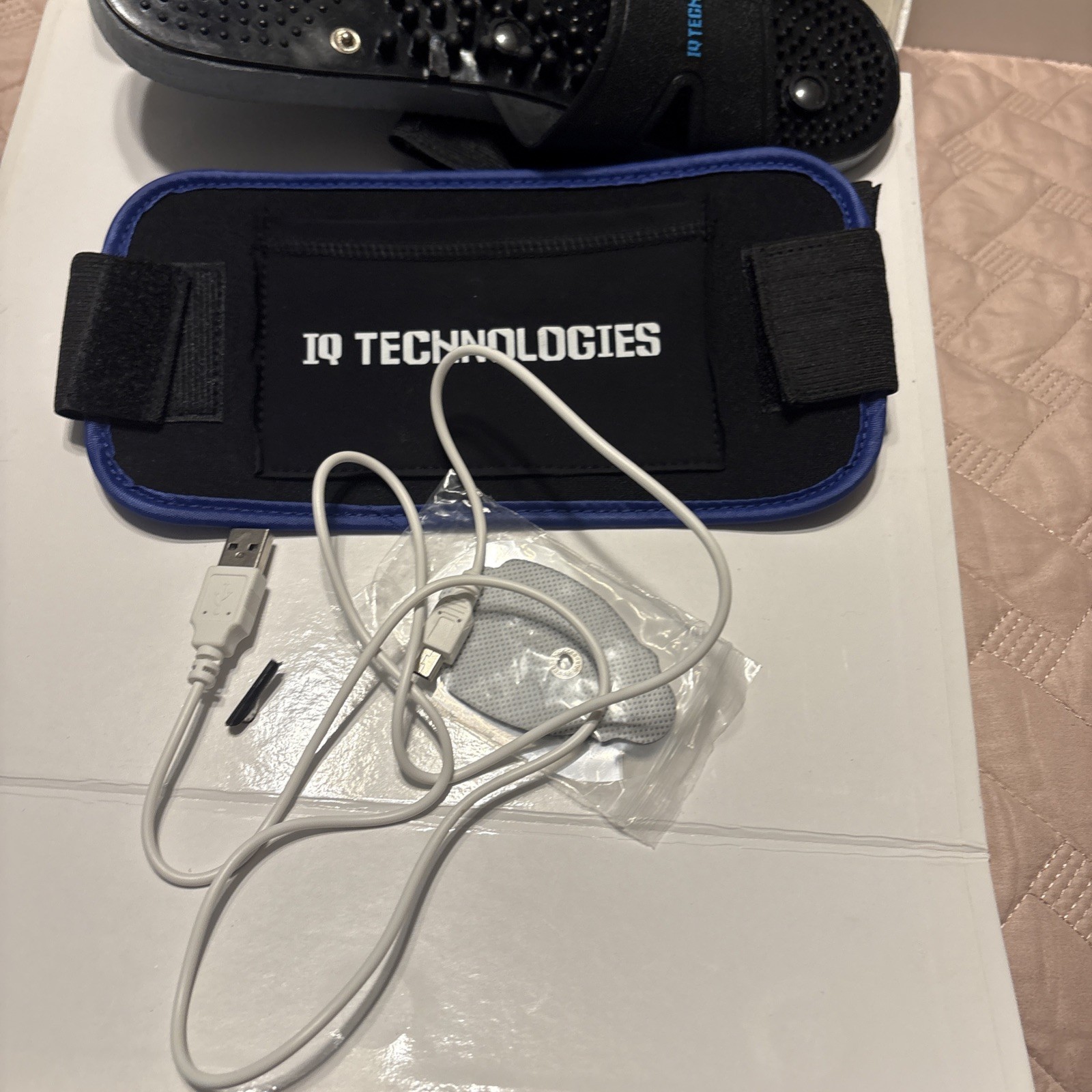 IQ Technologies Pro V Massager TENS & EMS Pain Relief With Belt And Slippers