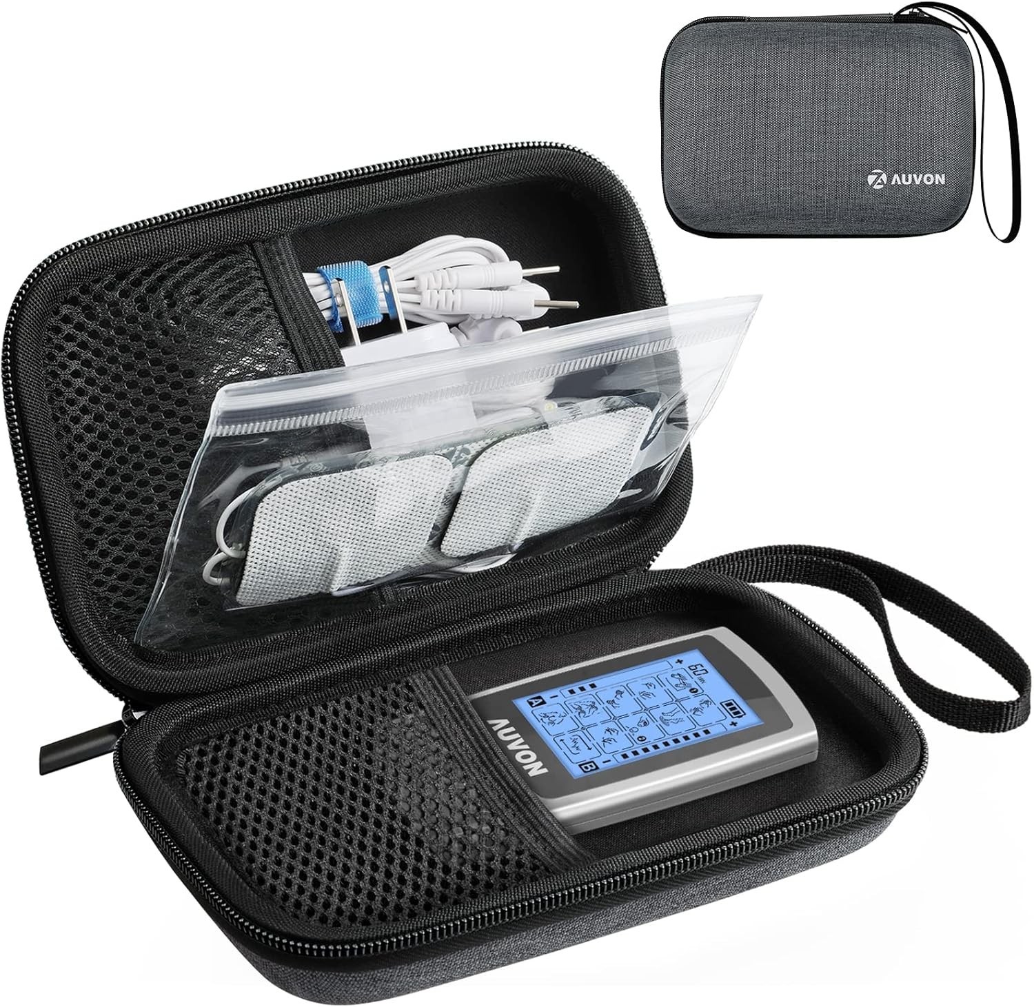 Organized Shockproof Travel Case for TENS Unit & Accessories – Easy Carry Design