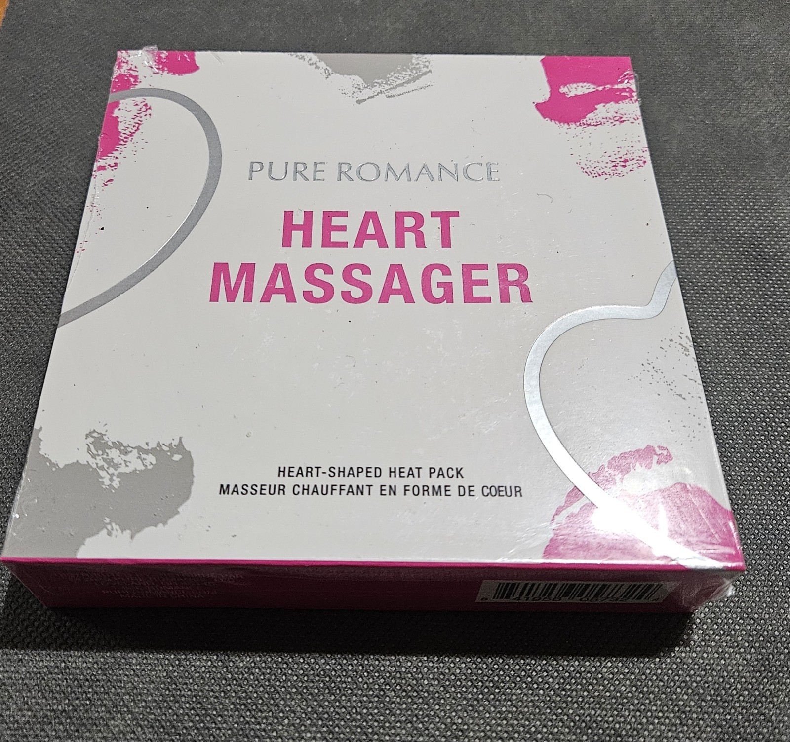 Pure Romance HEART MASSAGER Heart Shaped Heat Pack Reusable SEALED