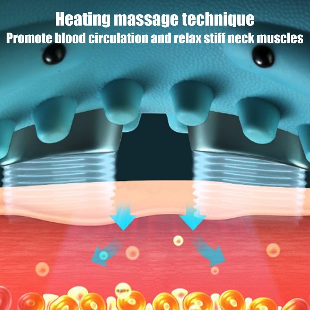 Portable Neck Massager 3 Adjustable Modes with Heat 26° Angle Cervical Traction