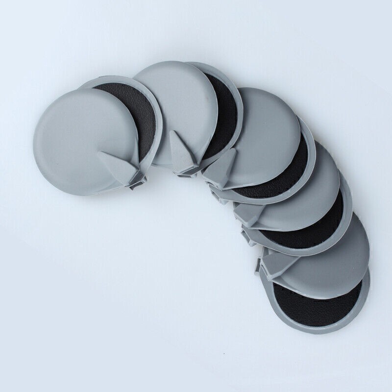 10 Pieces 9.5cm Rubber Round Replace Electrode Pads For Microcurrent Machine