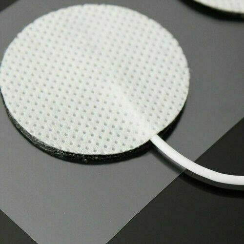 36 Replacement Electrode Pads for Massagers Units 1.25» Round White Cloth USA