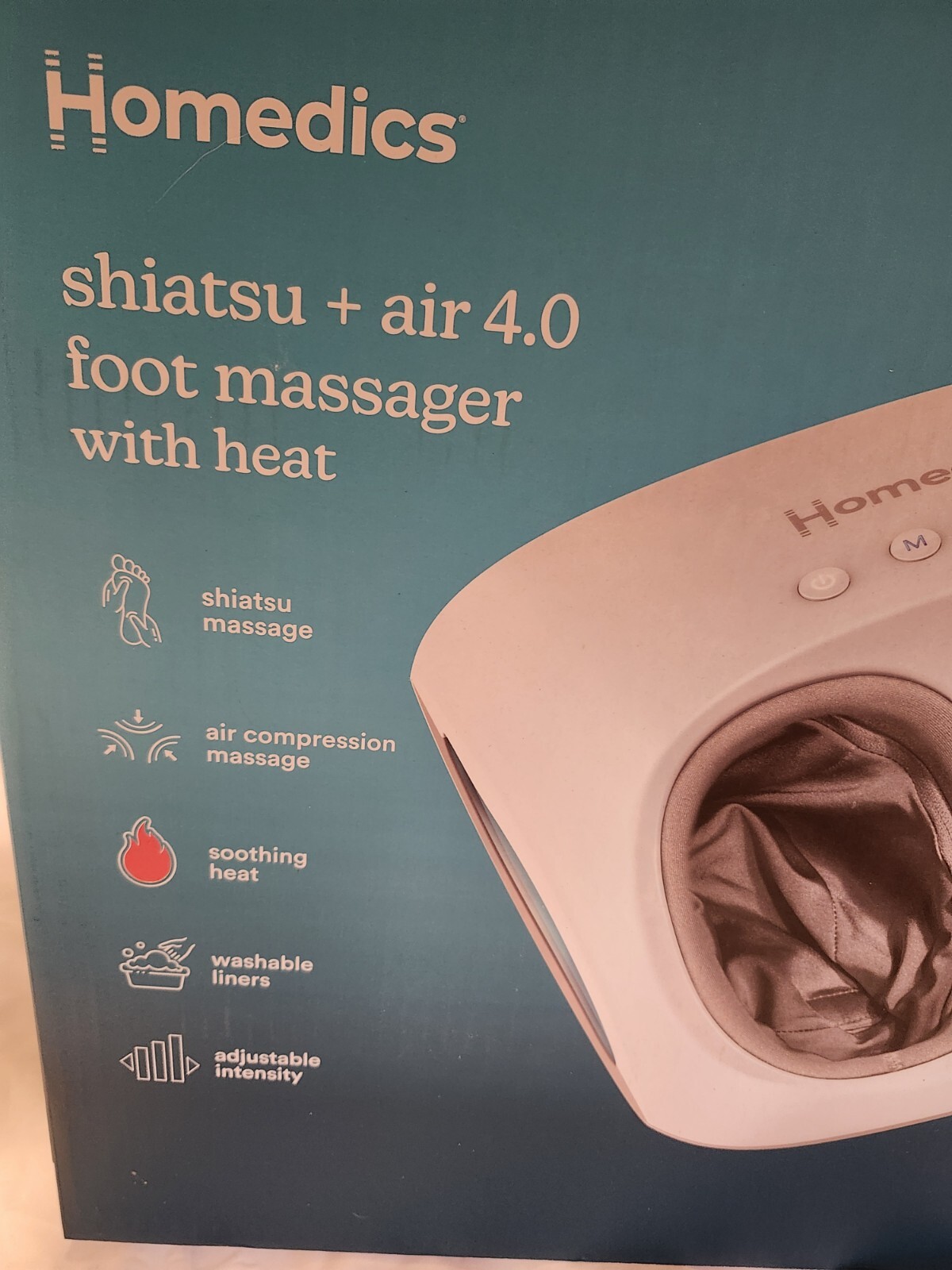 NEW Homedics Shiatsu + Air 4.0 Foot Massager with Heat