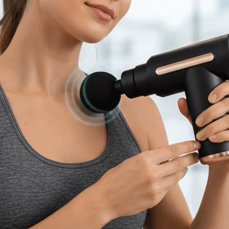 New Massage Gun Portable Handheld Muscle Massager Type-C Rechargeable