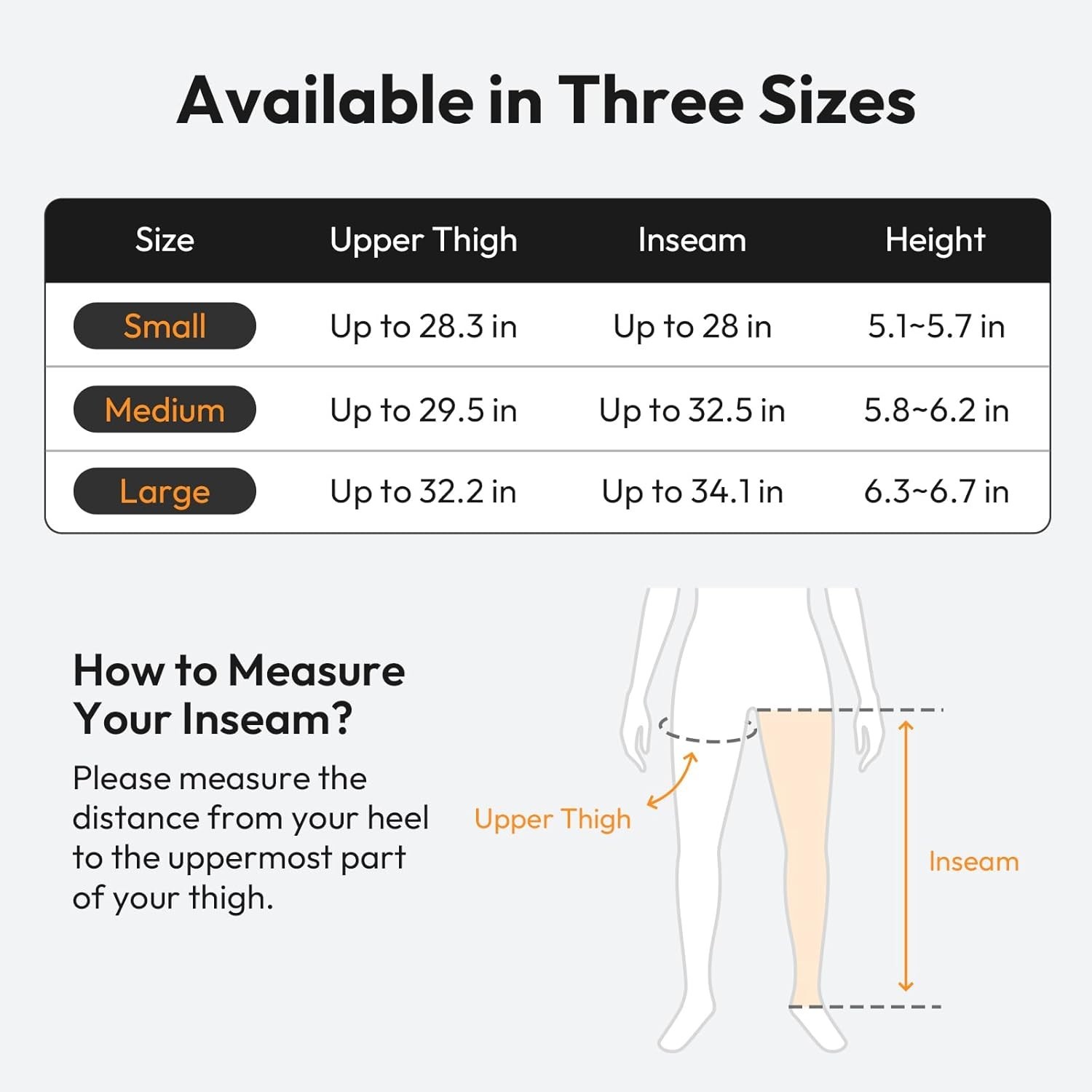 Cordless Leg Recovery Compression Boots, 5-Zone Air Massage, 11 Levels (Large)